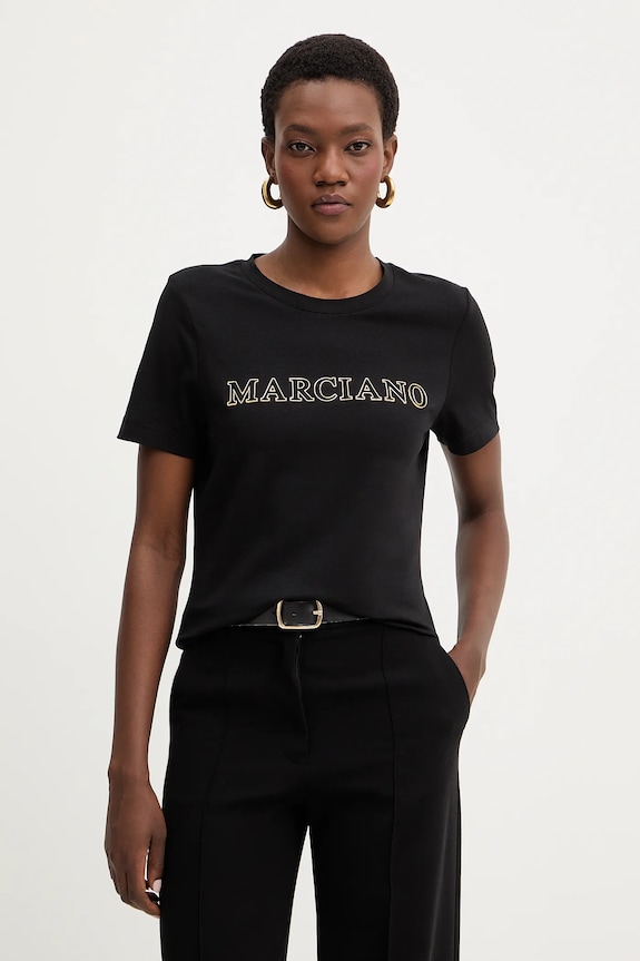 Tričko Marciano by Guess MABEL nášivka čierna 6RGI04.6008A