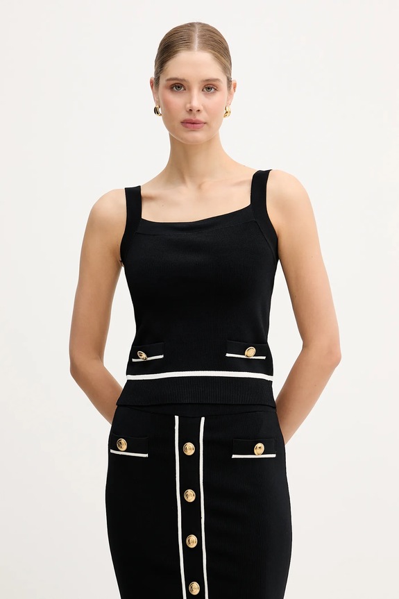 Top Marciano by Guess NOEMI slim čierna 6RGR03.5905Z