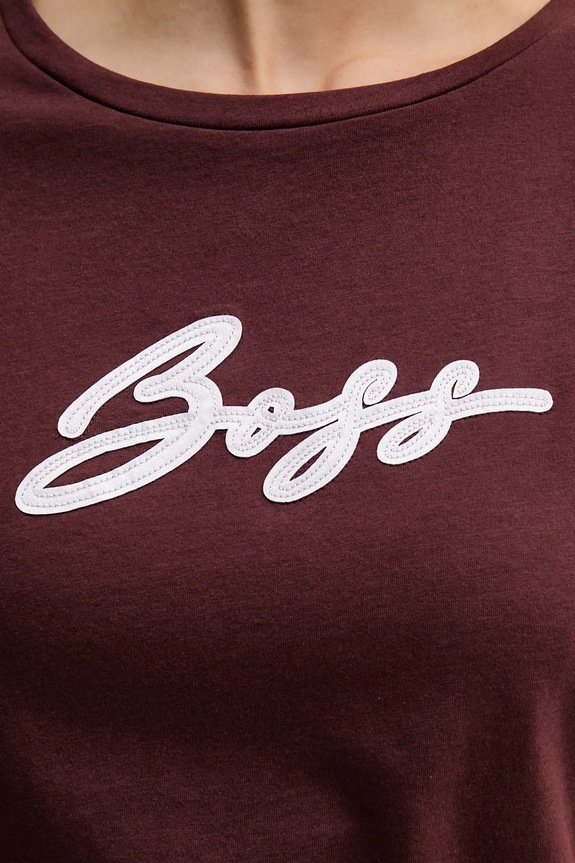 BOSS Orange tricou din bumbac C Elove 2 50556995 burgundia