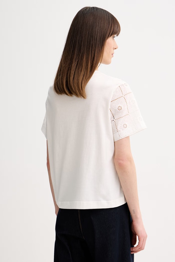 Îmbrăcăminte PS Paul Smith tricou femei, din bumbac W2R.430V.V31440 bej