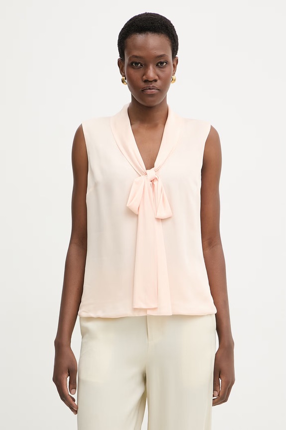 Marciano by Guess πουκαμίσα γυναικεία με βισκόζη KATE ροζ G6GH07.W1833