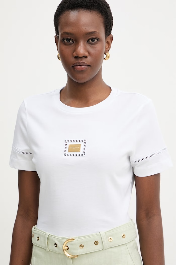 Marciano by Guess tricou de damă din bumbac MINA alb G6GI02.K3182