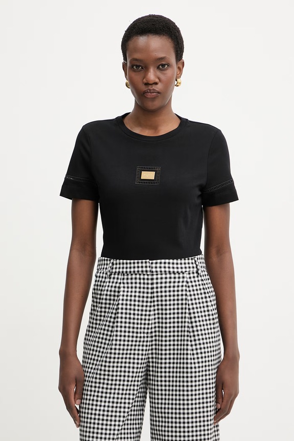 Marciano by Guess t-shirt damski bawełniany MINA czarny G6GI02.K3182
