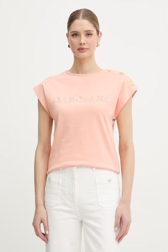 Marciano by Guess T-shirt da donna in cotone LYRIS rosa G6GI04.K3505