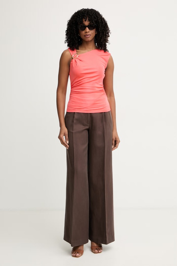 Marciano by Guess τοπ γυναικείο από βισκόζη INES G6GP02.K3068 πορτοκαλί SS26