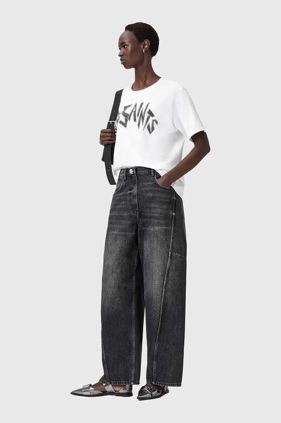 AllSaints t-shirt bawełniany biały W145JD