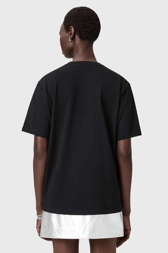 AllSaints t-shirt bawełniany W145JD czarny SS26