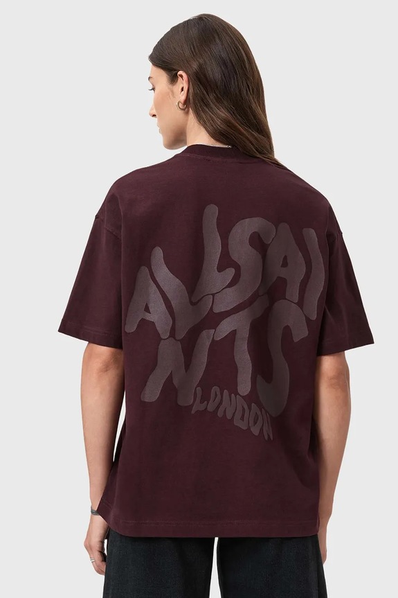 AllSaints t-shirt in cotone W181JD marrone SS26