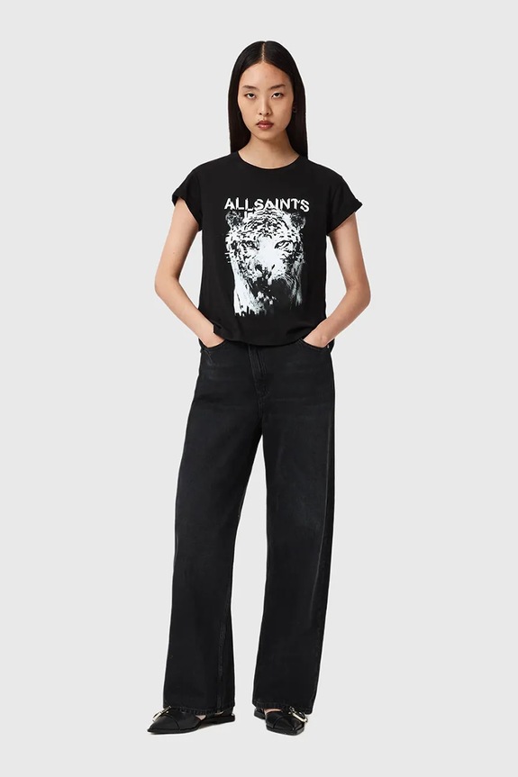 Odzież AllSaints t-shirt bawełniany W106JD czarny