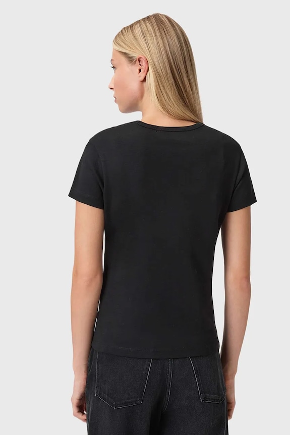 AllSaints t-shirt bawełniany W285JC czarny SS26