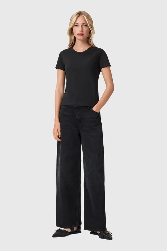 AllSaints t-shirt bawełniany czarny W285JC