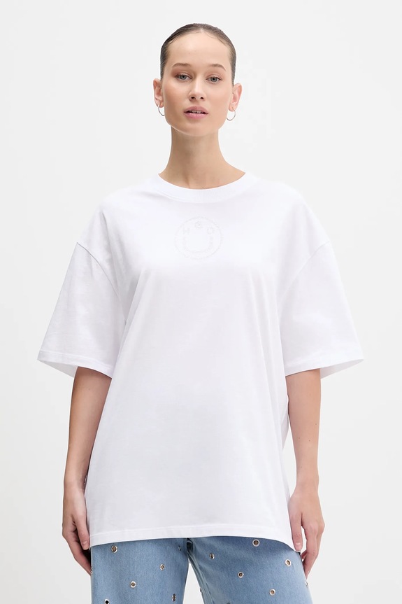 Bavlnené tričko Hugo Blue Oversized _Tee_B_9 relaxed biela 50554940