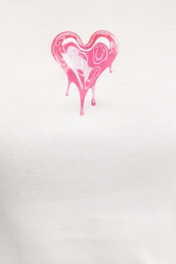 Βαμβακερό μπλουζάκι Hugo Blue Dever_B_2 50562240 λευκό