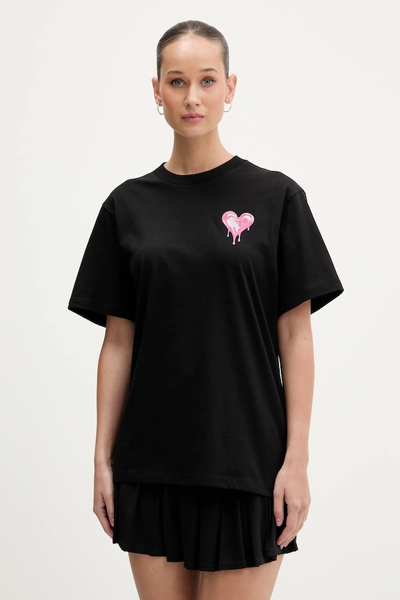 Hugo Blue t-shirt bawełniany Vintage_Tee_B_9 bawełna czarny 50562261