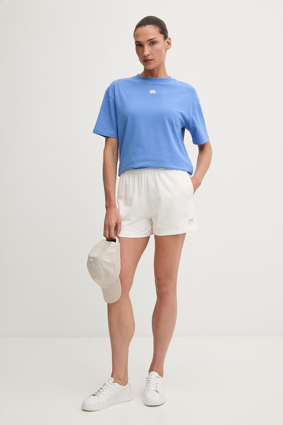 HUGO футболка оверсайз жіноча з модалем SIGNATURE_TSHIRT 50556807 блакитний SS26