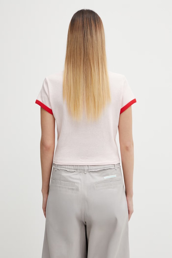 Одяг Бавовняна футболка Kenzo FG52TS0124SK рожевий