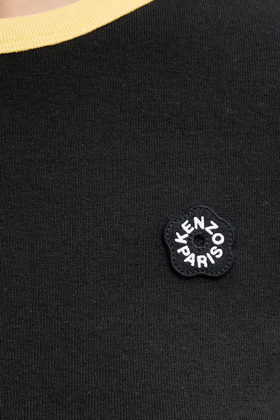 Kenzo t-shirt bawełniany z elastanem damski FG52TS2174SJ czarny