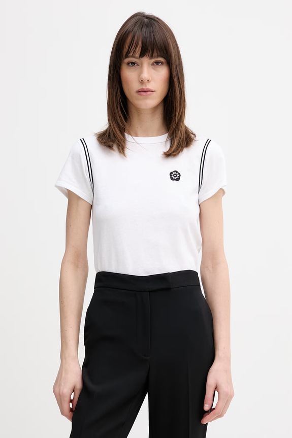 Kenzo t-shirt bawełna biały FG52TS2054SK