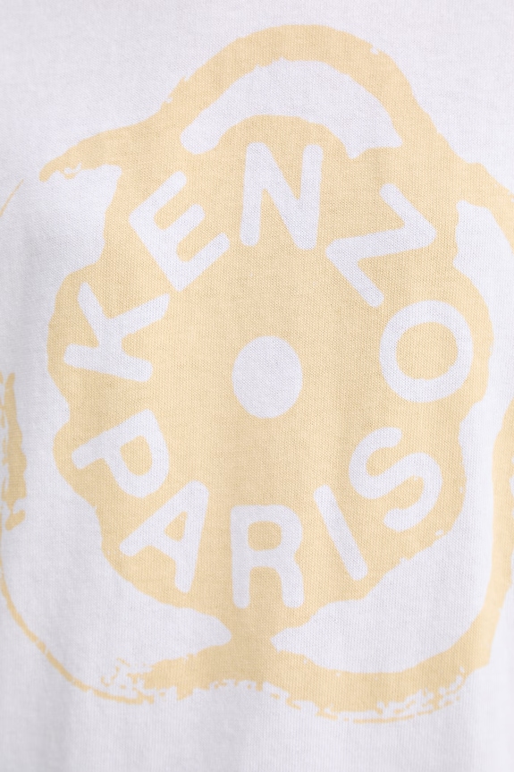 Kenzo tricou din bumbac FG52TS3034SK alb