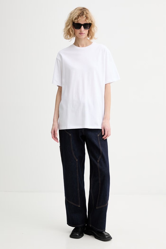 Kenzo t-shirt bawełniany FG52TS3024SG biały SS26