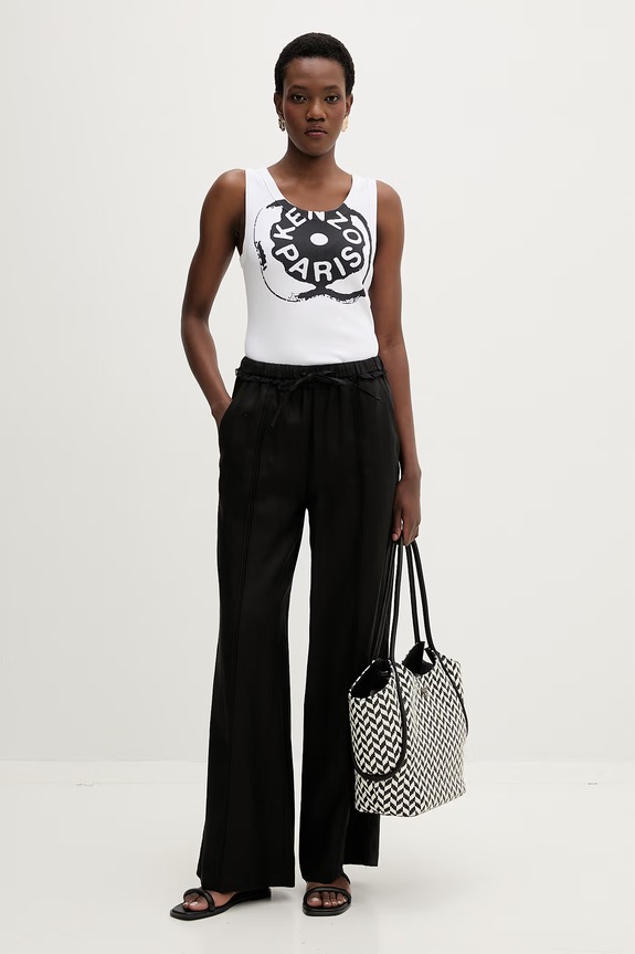 Kenzo női pamut top FG52TO2004SJ. fehér SS26