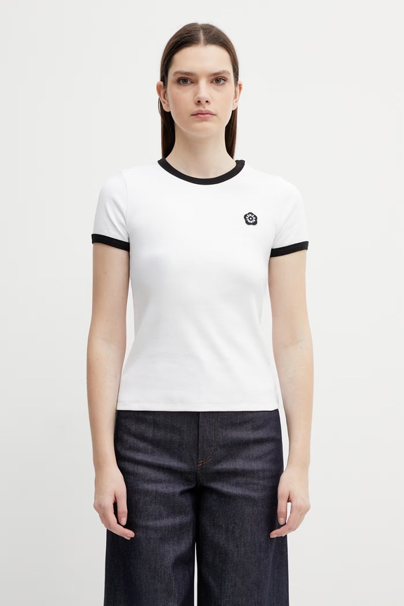 Футболка Kenzo круглый вырез белый FG52TS2174SJ.