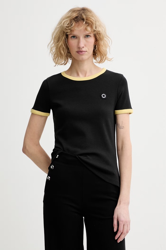 Kenzo t-shirt regular czarny FG52TS2174SJ.