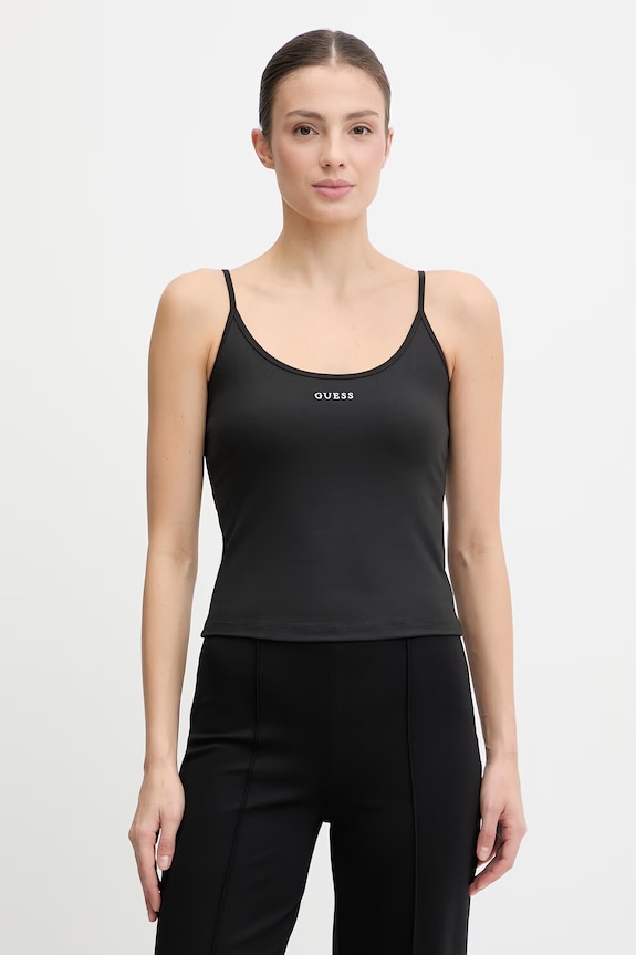 Top Guess MARGOT με ελαστάν μαύρο V6RP14.KD952