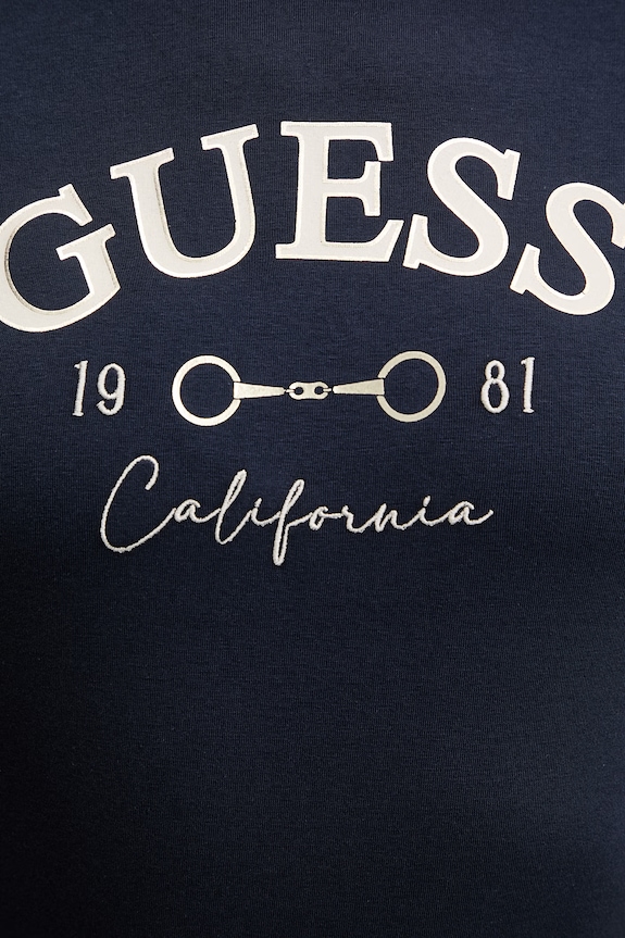 Kratka majica Guess BEATRIZ V6RI02.J1314 mornarsko modra