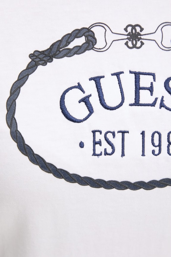 Pamučna majica Guess ROSALBA V6RI04.K8FQ4 bijela