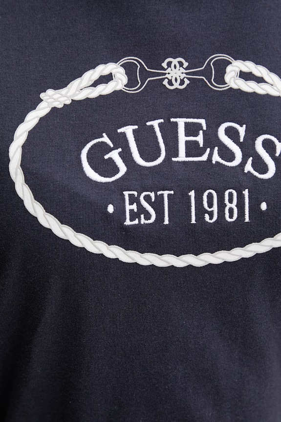 Pamučna majica Guess ROSALBA V6RI04.K8FQ4 mornarsko plava
