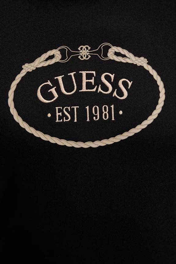 Pamučna majica Guess ROSALBA V6RI04.K8FQ4 crna