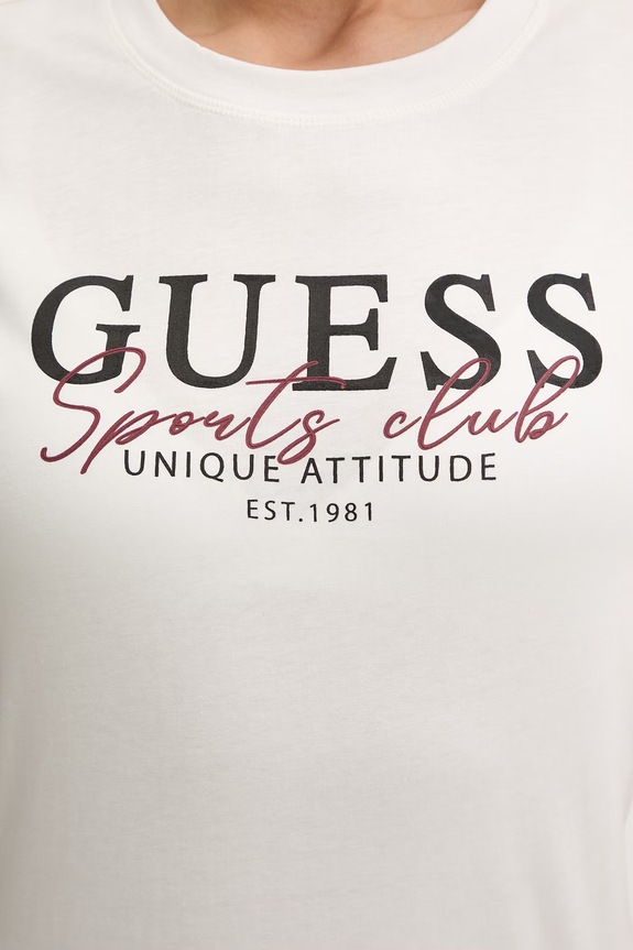 Pamučna majica Guess ARTEMISIA bež V6RI05.I3Z14
