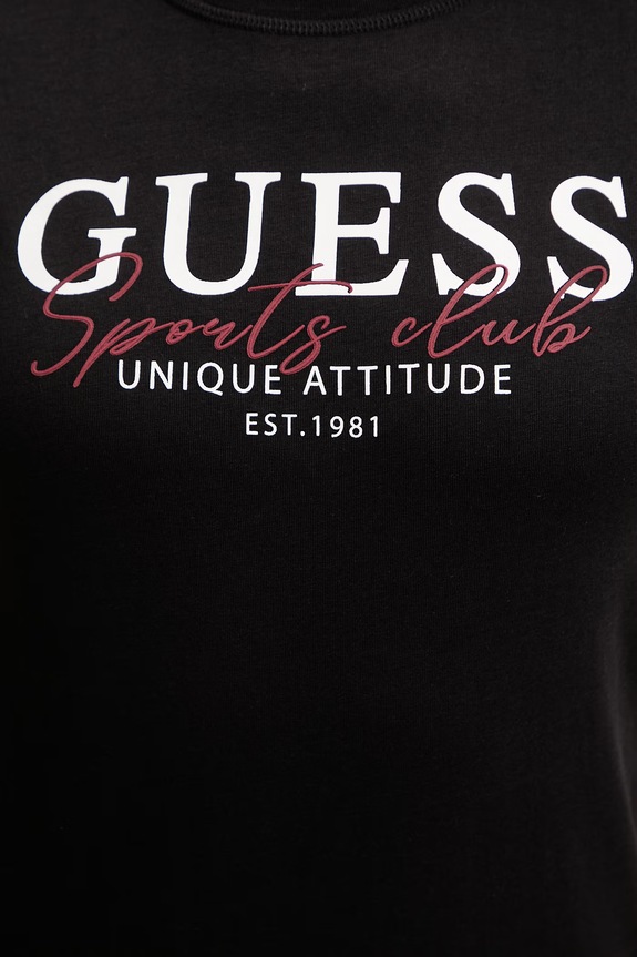 Bombažna kratka majica Guess ARTEMISIA V6RI05.I3Z14 črna