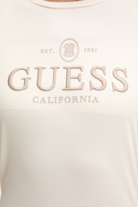 Μπλουζάκι Guess ARABELLA V6RI06.KD741 μπεζ