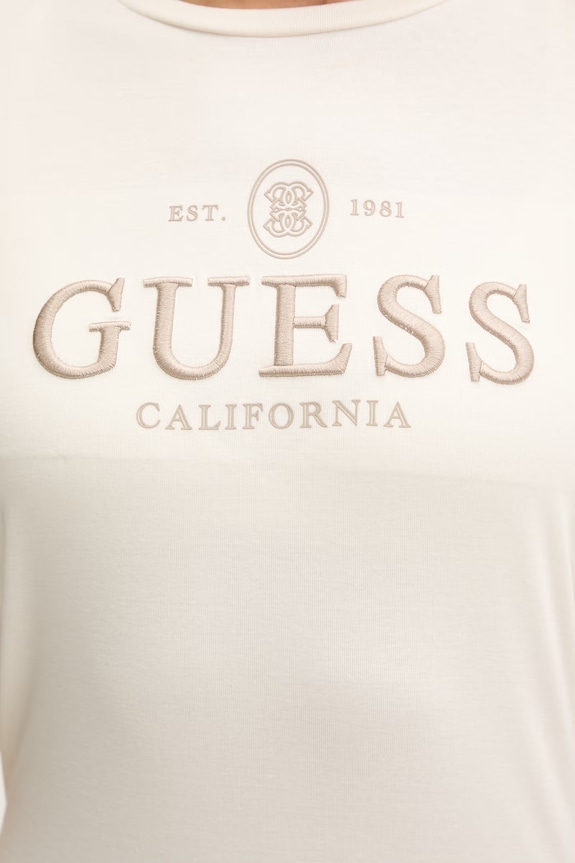 Μπλουζάκι Guess ARABELLA V6RI06.KD741 μπεζ