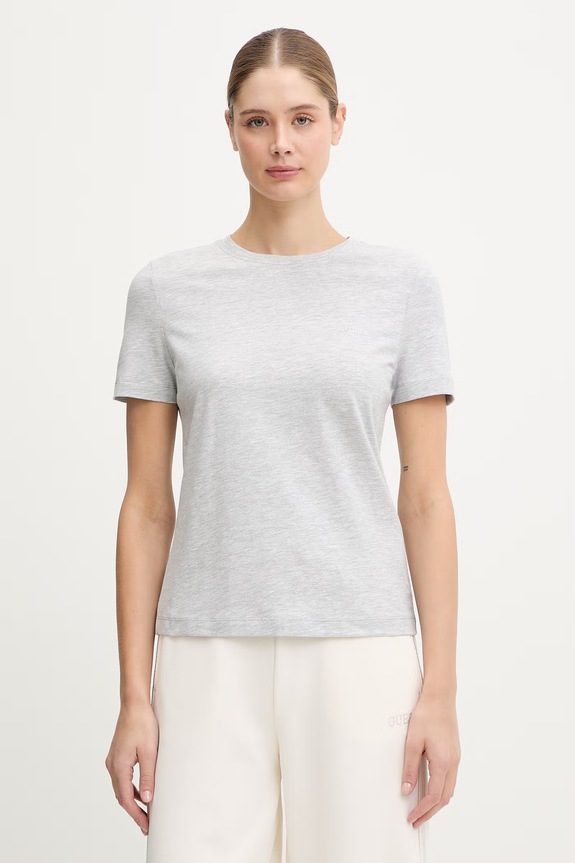 Guess t-shirt TRACEY z elastanem szary V6RI07.J1314