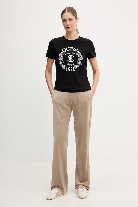 Guess t-shirt MADDALENA V6RI12.J1314 czarny SS26