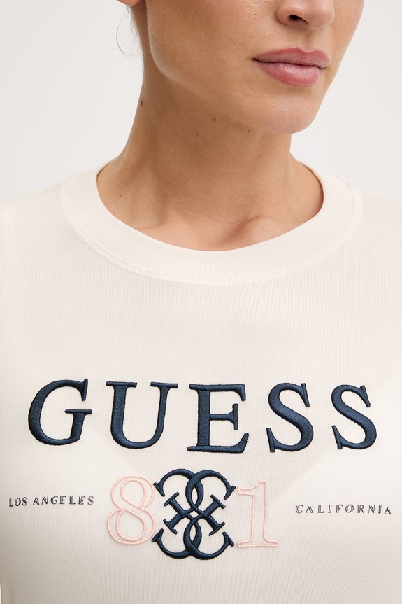 Μπλουζάκι Guess STEFFI V6RI13.KD772 μπεζ