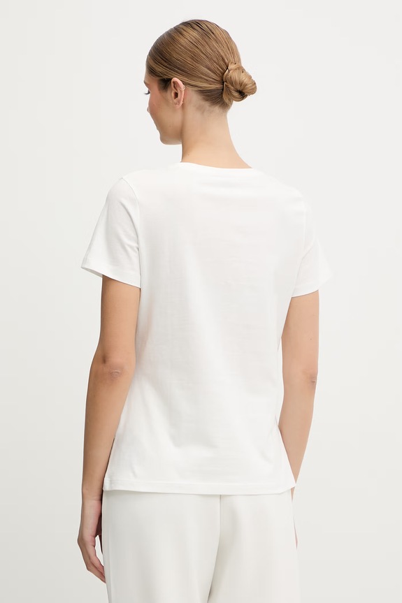 Odzież Guess t-shirt bawełniany ALDA V6RI16.I3Z14 beżowy