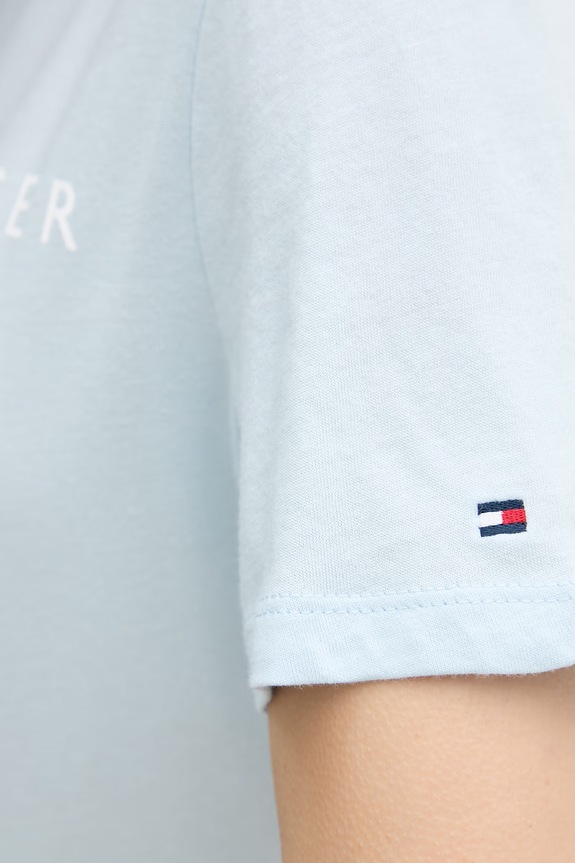 Tommy Hilfiger tričko dámske bavlnené WW0WW40276. modrá