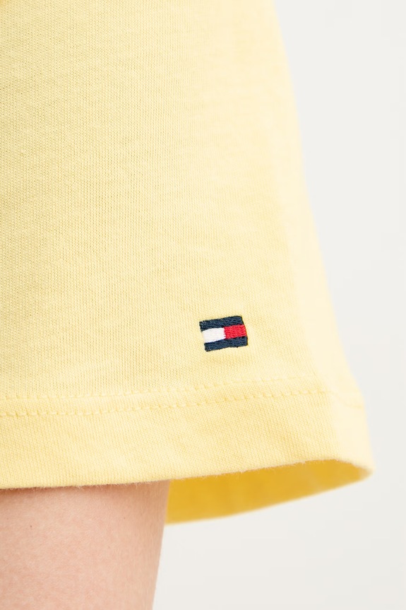 Tommy Hilfiger T-shirt γυναικείο βαμβακερό WW0WW40276. κίτρινο