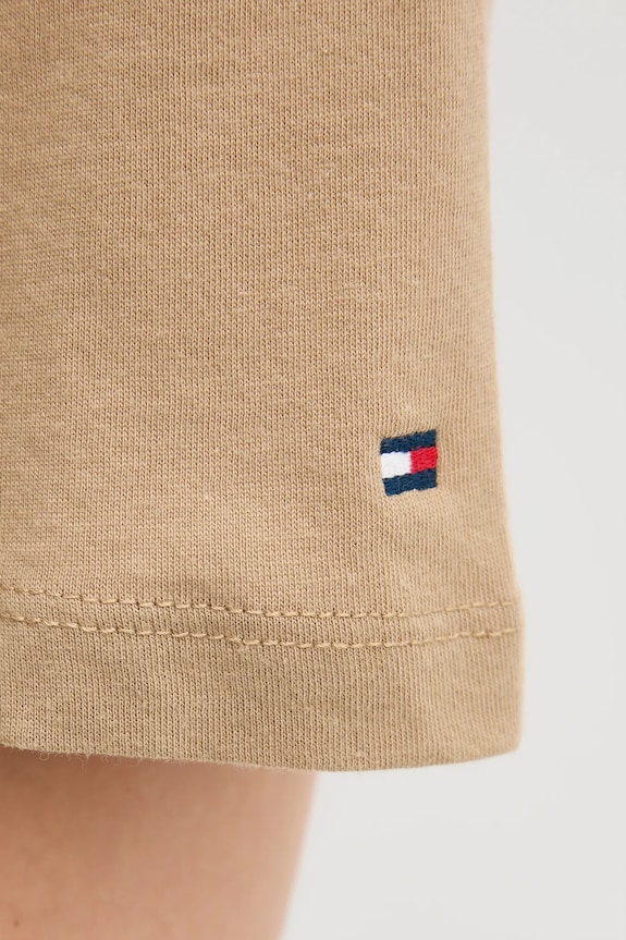 Tommy Hilfiger T-shirt damski bawełniany WW0WW40276. beżowy