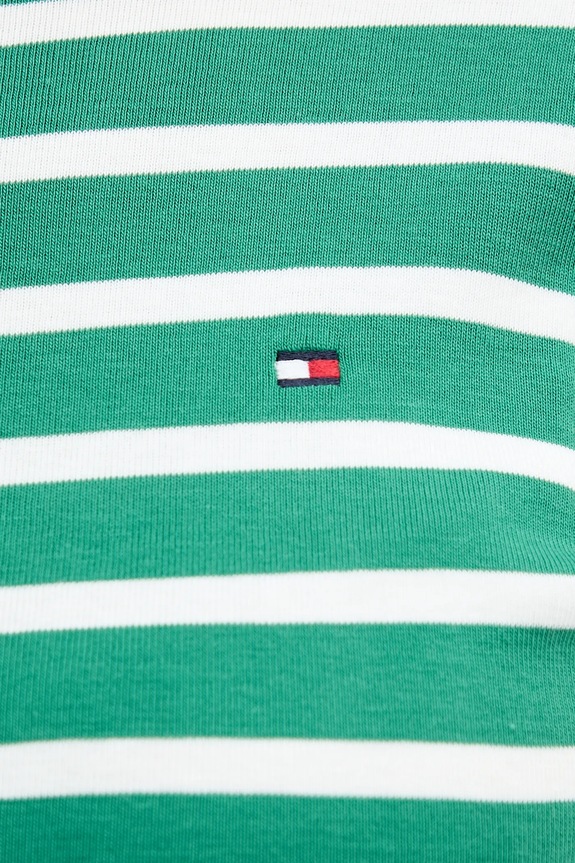Tommy Hilfiger női pamut póló WW0WW40587. zöld