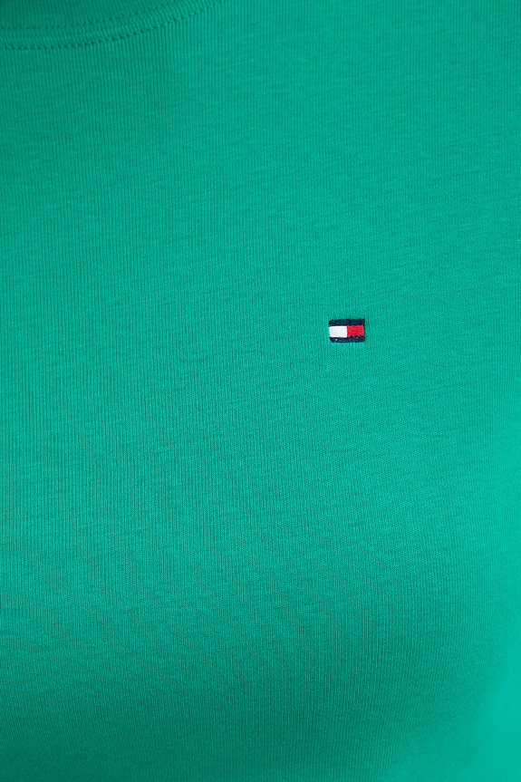 Tommy Hilfiger tricou pentru femei, din bumbac WW0WW40587. verde