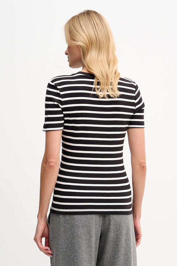 Odzież Tommy Hilfiger t-shirt damski bawełniany WW0WW40587. czarny