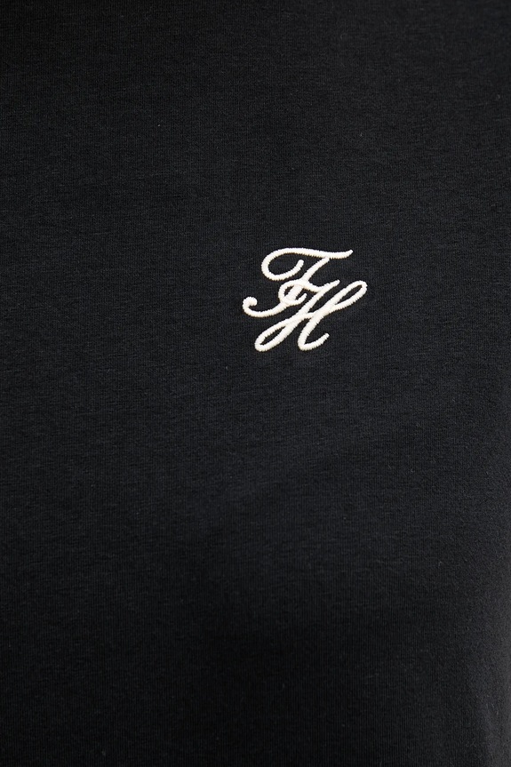 Тениска Tommy Hilfiger WW0WW47809 черен