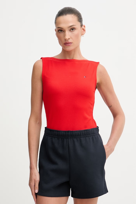 Tommy Hilfiger top feminin rosu WW0WW47807