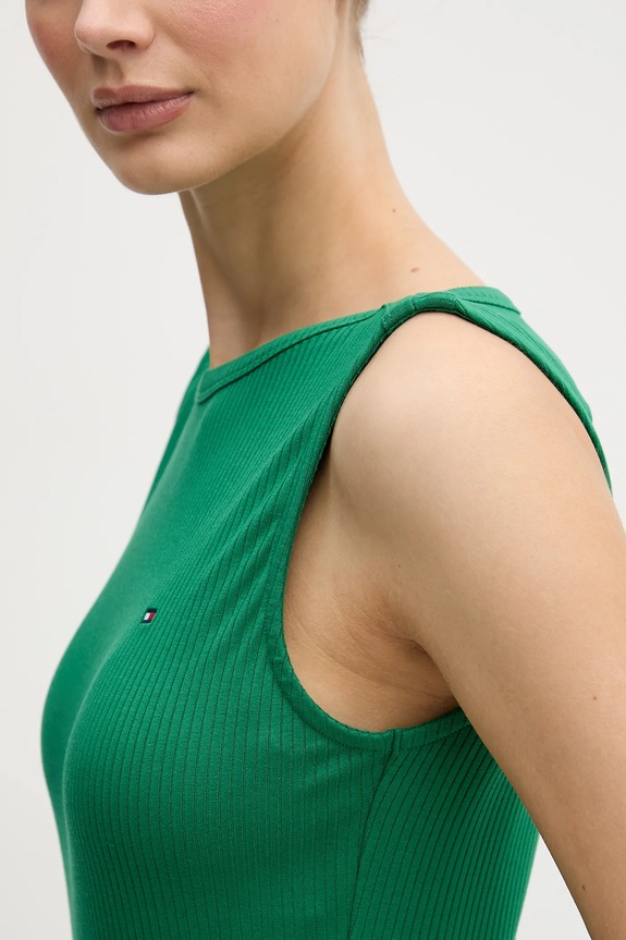 Tommy Hilfiger top de damă WW0WW47807 verde