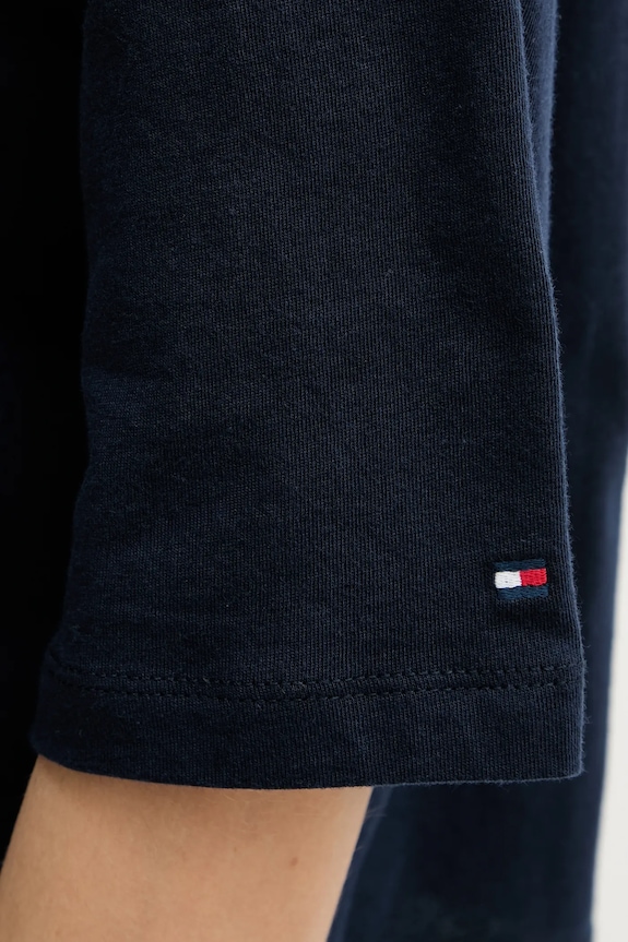 Tommy Hilfiger t-shirt damski bawełniany WW0WW47811 granatowy
